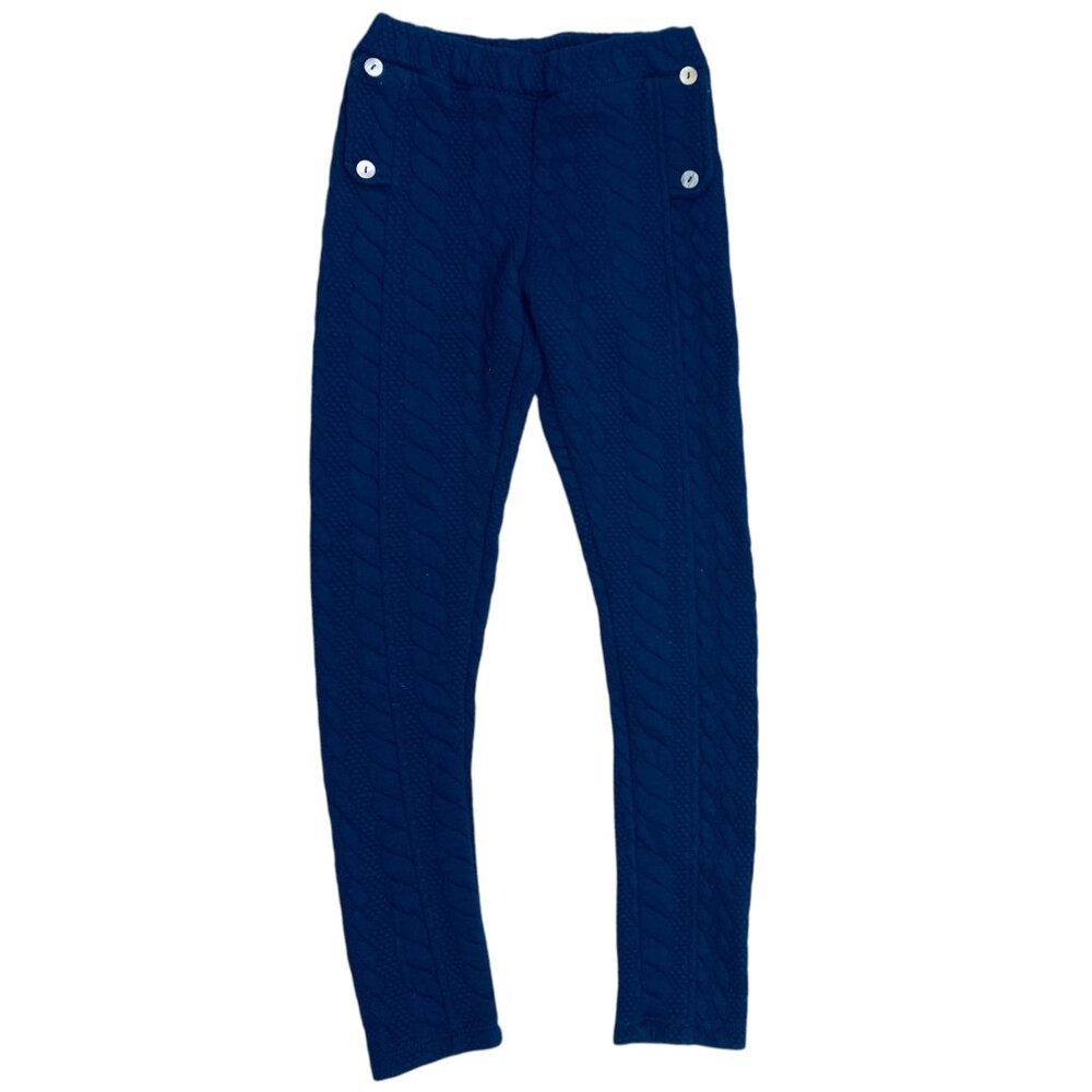 Bella Bliss, Size 8 Years, cotton/poly sweater leggings, Blue